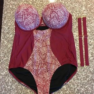 One piece, multi-way swimsuit